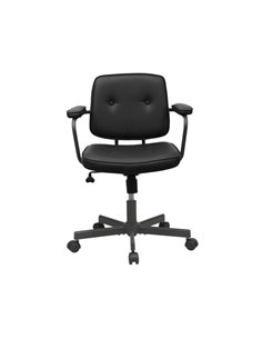 Καρέκλα γραφείου Nextdeco μαύρη Υ77-87x62.5x60,5εκ,