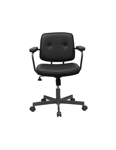 Καρέκλα γραφείου Nextdeco μαύρη Υ77-87x62.5x60,5εκ,