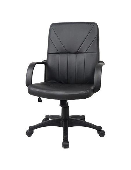 Καρέκλα διευθυντική τροχήλατη Nextdeco μαύρη 113χ51x52εκ.