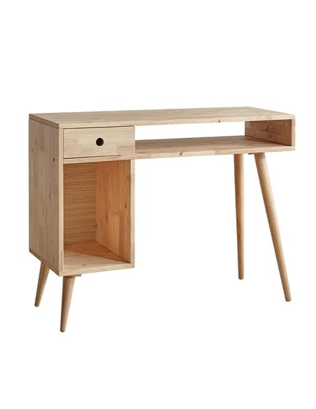 Γραφείο Nextdeco Natural μασίφ ξύλο Υ77x100x40εκ.