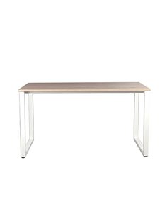 Γραφείο μεταλλικό σκελετό Nextdeco και ξύλινη επιφάνεια σε φυσικό χρώμα λευκό Υ79x120x60εκ