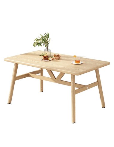 Τραπέζι κουζίνας σε φυσικό χρώμα 140x80xΥ75εκ.