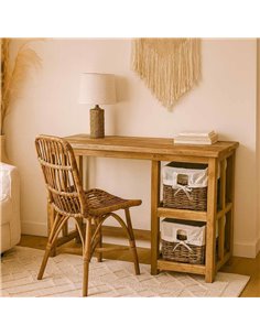 Γραφείο Nextdeco Tribeca ανακυκλωμένο ξύλο teak Υ80x40x120εκ.