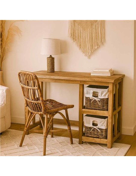 Γραφείο Nextdeco Tribeca ανακυκλωμένο ξύλο teak Υ80x40x120εκ.