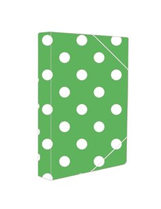 Νext κουτί με λάστιχο "Πουά" μπλε Υ33.5x25x3εκ.