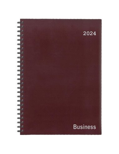 Next ημερολόγιο 2024 business xxl ημερήσιο σπιράλ μπορντώ 24x34εκ.