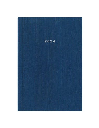 Next ημερολόγιο 2024 fabric ημερήσιο δετό μπλε 14x21εκ.