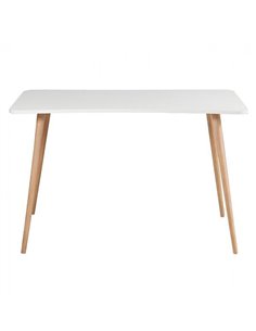 Γραφείο ξύλινο με λευκή επιφάνεια 60x40xΥ73εκ.