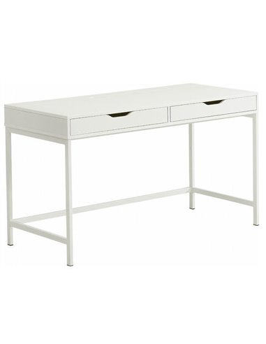 Γραφείο υπολογιστή λευκό Υ76x131.5x60εκ. βάθος