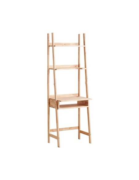 Γραφείο Ραφιέρα Nextdeco Natural μασίφ ξύλο Y180x60,1x40,5εκ.