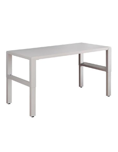 Γραφείο μεταλλικό Nextdeco ρυθμιζόμενο καθ`ύψος λευκό Y62-75x120x58,5εκ.