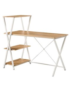 Γραφείο υπολογιστή καφέ Υ110x120x65εκ. βάθος