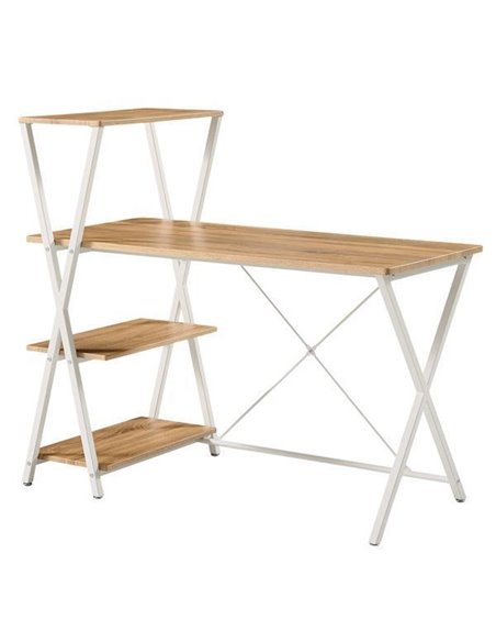 Γραφείο υπολογιστή καφέ Υ110x120x65εκ. βάθος