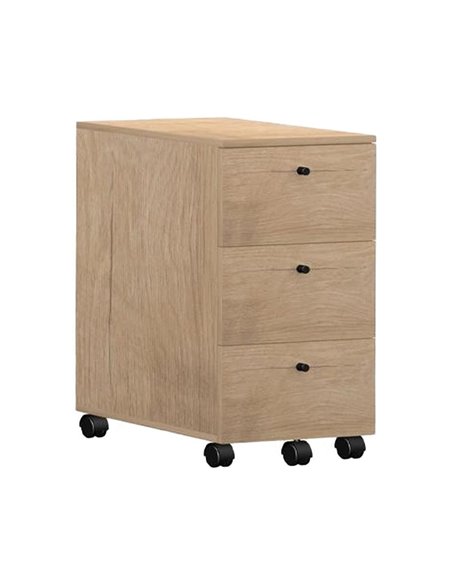 Συρταριέρα ξύλινη Nextdeco με ρόδες Υ68x35x50εκ.