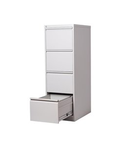 Συρταριέρα φακέλων Nextdeco γκρι 4 συρτάρια Υ133,1x46x62εκ.