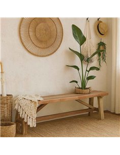 Παγκάκι Nextdeco ανακυκλωμένο ξύλο mahoni Υ47xM140xΠ35εκ