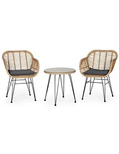 Bali σετ σαλόνι εξωτερικού χώρου 3τμχ