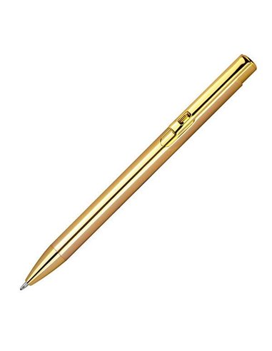 Στυλό πολυτελείας από αλουμίνιο, χρυσό με κλιπ Υ14,2xØ1εκ.
