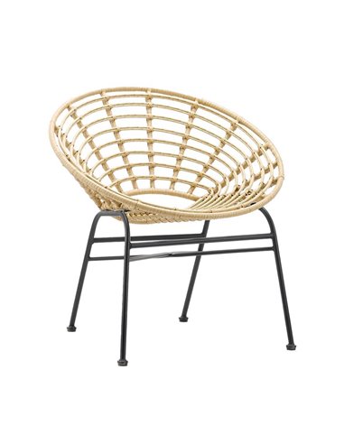 Πολυθρόνα Nextdeco Helios rattan Υ75x70x60εκ.