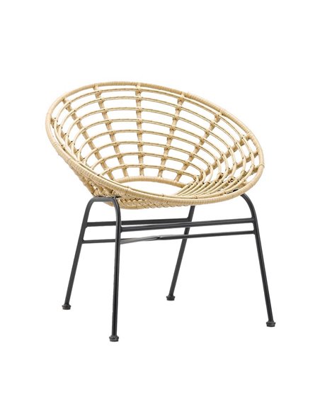 Πολυθρόνα Nextdeco Helios rattan Υ75x70x60εκ.