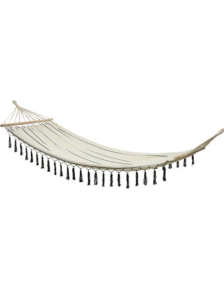 Αιώρα boho style με κρόσσια εκρού  200/280x100εκ.