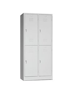 Ντουλάπα μεταλλική Nextdeco 4 τμήματα και κλειδαριές Υ180x60x50εκ.