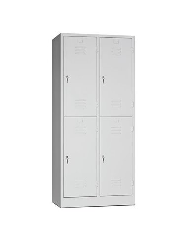 Ντουλάπα μεταλλική Nextdeco 4 τμήματα και κλειδαριές Υ180x60x50εκ.