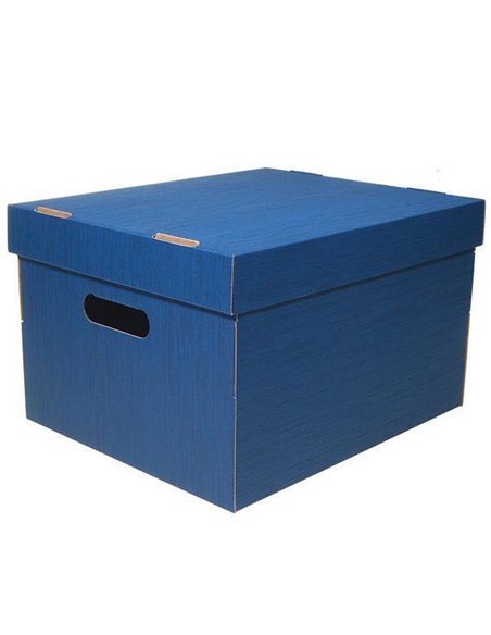 Νext κουτί fabric μπλε Α4 Υ19x30x25,5εκ.