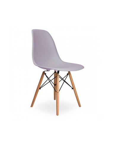 Oslo καρέκλα πλαστική γκρι ανοιχτό με 4 πόδια Υ81x45x35εκ.
