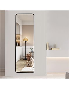 Καθρέφτης επιτοίχιος ορθογώνιος Nextdeco μαύρο μεταλλικό πλαίσιο 40x150εκ