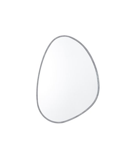 Καθρέφτης επιτοίχιος Nextdeco 80x60εκ πλαίσιο MDF όψη γκρι μάρμαρο.