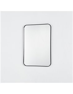 Καθρέφτης επιτοίχιος ορθογώνιος Nextdeco μαύρο μεταλλικό πλαίσιο 50x70εκ.