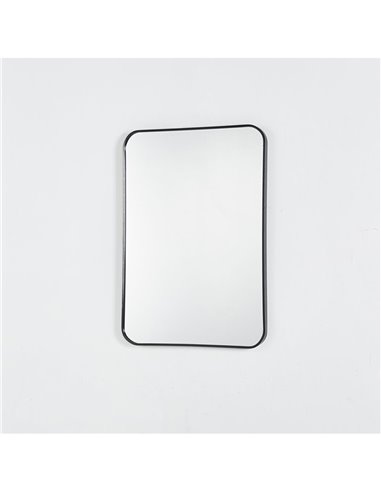 Καθρέφτης επιτοίχιος ορθογώνιος Nextdeco μαύρο μεταλλικό πλαίσιο 50x70εκ.