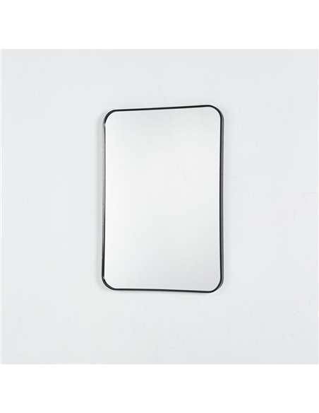 Καθρέφτης επιτοίχιος ορθογώνιος Nextdeco μαύρο μεταλλικό πλαίσιο 50x70εκ.
