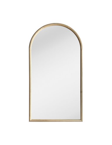 Καθρέφτης επιτοίχιος οβάλ Nextdeco φυσικό ξύλο oak 70x130εκ.