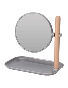 Καθρέφτης μακιγιάζ επιτραπέζιος 22,5x14xY23εκ. γκρι