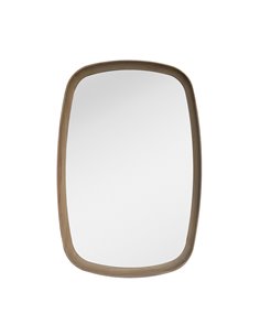 Καθρέφτης επιτοίχιος οβάλ Nextdeco φυσικό ξύλο oak 60x90εκ.