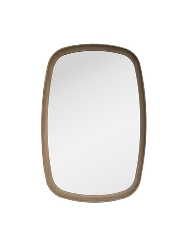 Καθρέφτης επιτοίχιος οβάλ Nextdeco φυσικό ξύλο oak 60x90εκ.