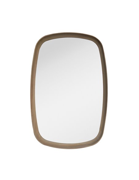 Καθρέφτης επιτοίχιος οβάλ Nextdeco φυσικό ξύλο oak 60x90εκ.