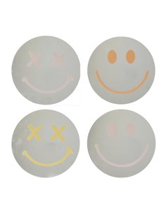 Καθρέφτης μικρός Smiley Face γυάλινος 25x25εκ.