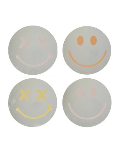 Καθρέφτης μικρός Smiley Face γυάλινος 25x25εκ.