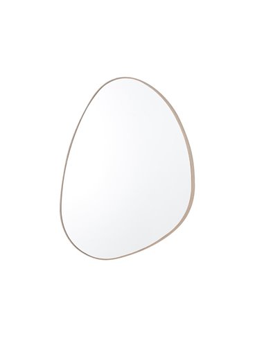 Καθρέφτης επιτοίχιος Nextdeco 80x60εκ πλαίσιο MDF φυσικό χρώμα