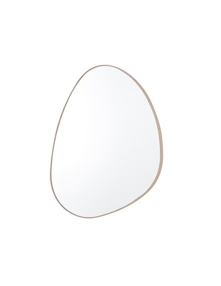 Καθρέφτης επιτοίχιος Nextdeco 80x60εκ πλαίσιο MDF φυσικό χρώμα