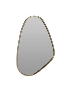 Καθρέφτης μεταλλικός, επιτοίχιος Υ40x28εκ, χρυσός