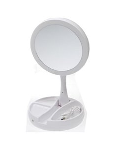 Καθρέφτης διπλός μεγεθυντικός με φώς Ø15,5εκ.