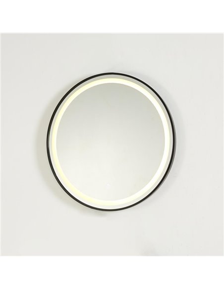 Καθρέφτης επιτοίχιος στρογγυλός Nextdeco με φωτισμό led Ø60εκ.