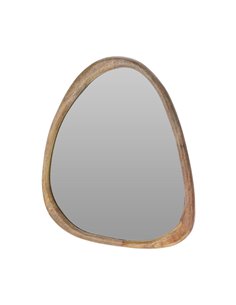 Καθρέφτης επιτοίχιος Nextdeco φυσικό ξύλο μάνγκο 60x53εκ.
