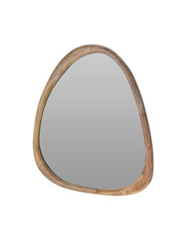 Καθρέφτης επιτοίχιος Nextdeco φυσικό ξύλο μάνγκο 60x53εκ.