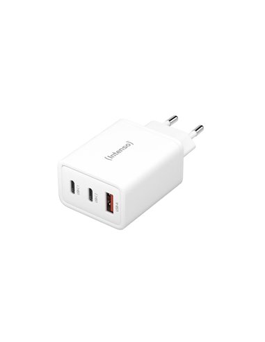 Intenso Power Adapter W65ACC GaN 1xUSB-A 2xUSB-C 65 Watt white - 7806512