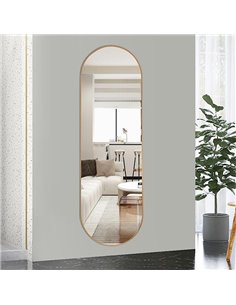 Καθρέφτης επιτοίχιος Nextdeco χρυσό μεταλλικό πλαίσιο 40x150εκ